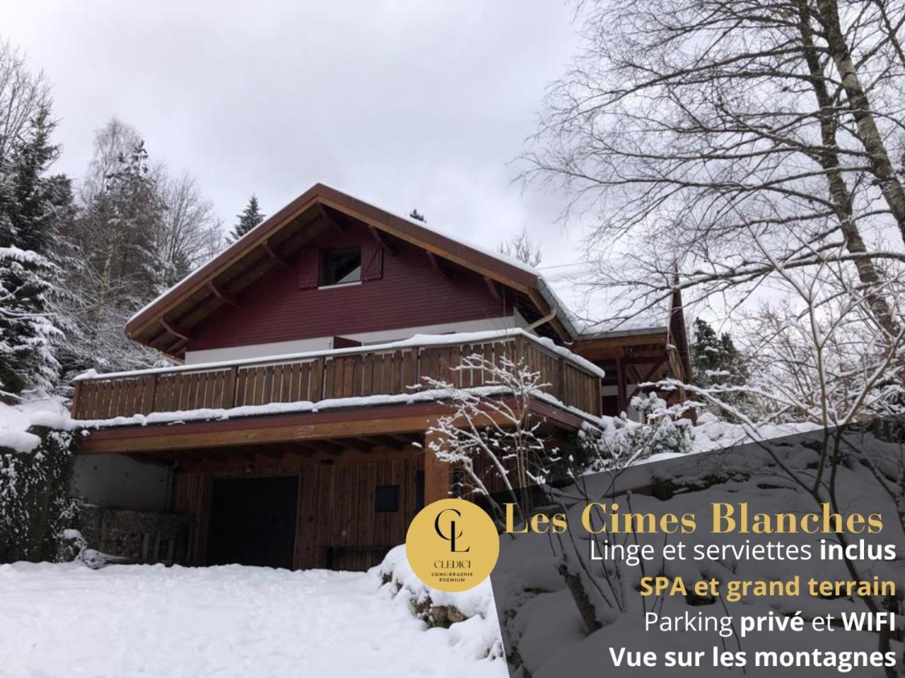 Les Cimes Blanches Cledicihome Chalet 10 Pers Spa & Grand Terrain 4 Minutes Des Pistes Ла-Бресс Екстер'єр фото